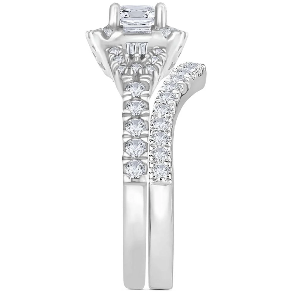 商品Macy's|Diamond Princess Bridal Set (1-1/4 ct. t.w.) in 14k White Gold,价格¥44100,第4张图片详细描述