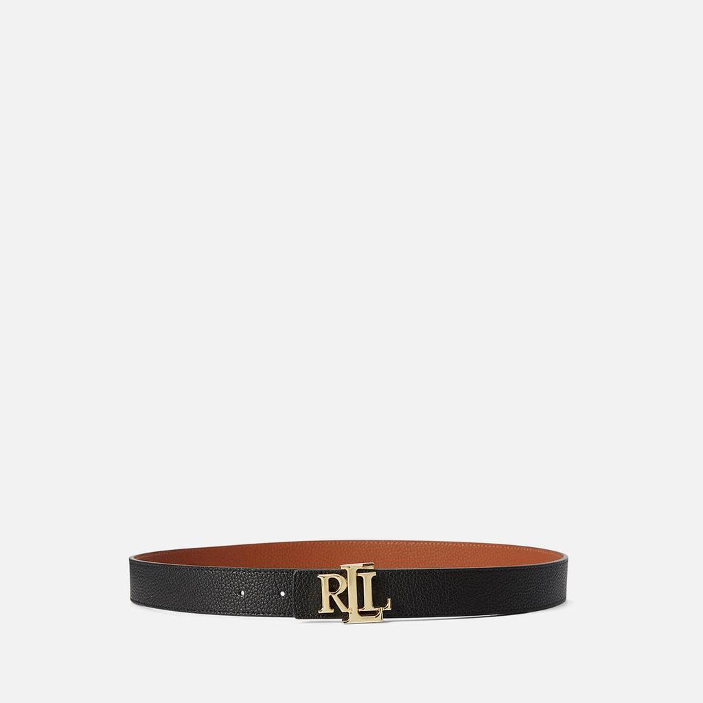 商品Ralph Lauren|Lauren Ralph Lauren Women's Reversable 30 Medium Belt - Black/Lauren Tan,价格¥562,第1张图片