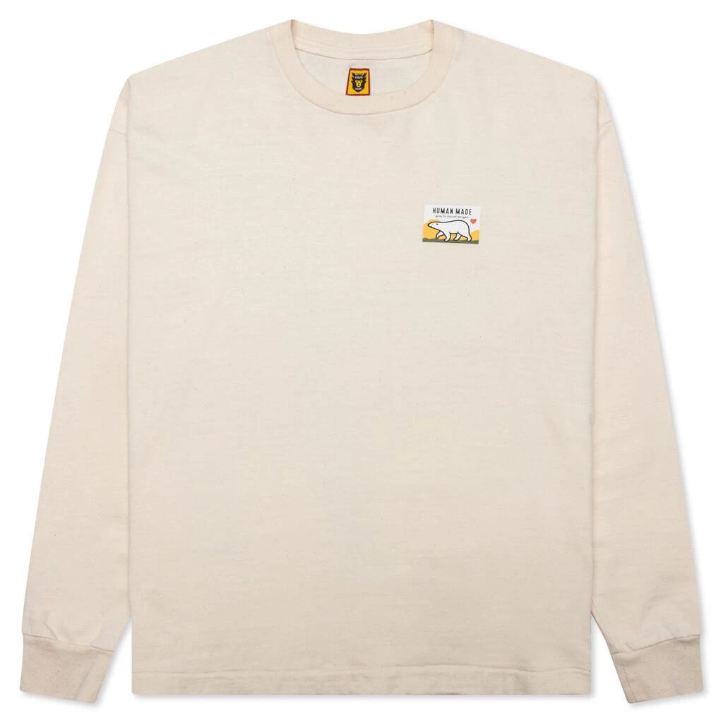 商品Human Made|Wool Blended L/S T-Shirt - White,价格¥2014,第1张图片