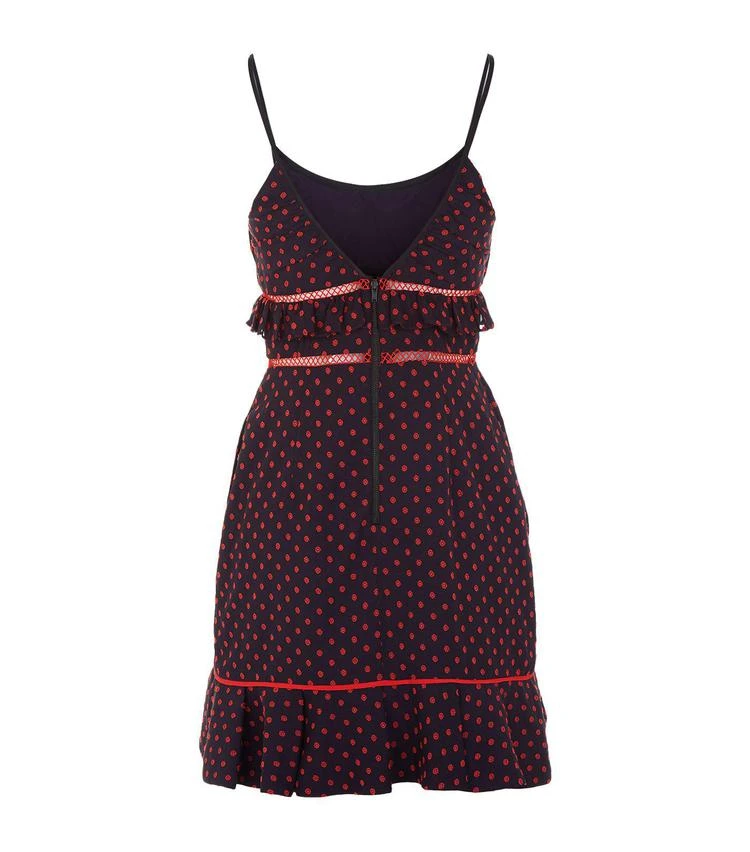 商品Self Portrait|Frilled Plumetis Mini Dress,价格¥1024,第2张图片详细描述