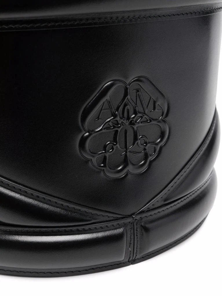 商品Alexander McQueen|ALEXANDER MCQUEEN - The Curve Soft Large Leather Bucket Bag,价格¥12964,第3张图片详细描述