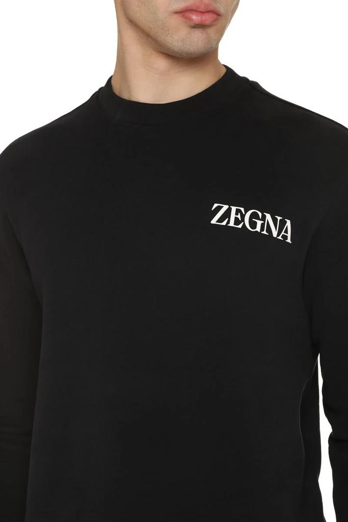 商品Zegna|Zegna Cotton Crew-Neck Sweatshirt,价格¥2064,第5张图片详细描述