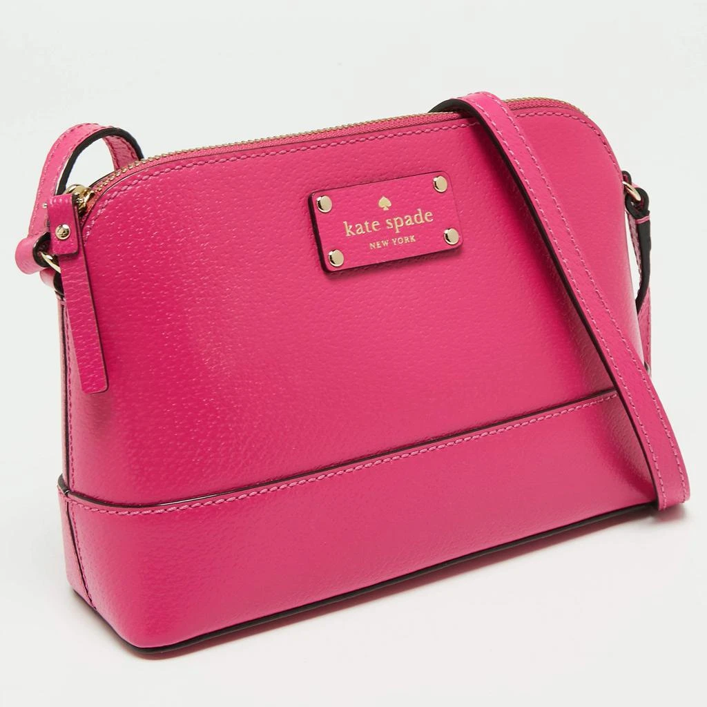 商品[二手商品] Kate Spade|Kate Spade Fuchsia Leather Crossbody Bag,价格¥1089,第3张图片详细描述