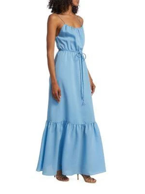 商品Alice + Olivia|Jayda Belted Scoopneck Maxi Dress,价格¥1640,第1张图片