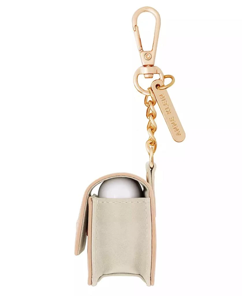 商品Anne Klein|Women's Blush Pink and Beige Faux Leather Case with Spring Clip designed for AirPods Pro®,价格¥157,第2张图片详细描述