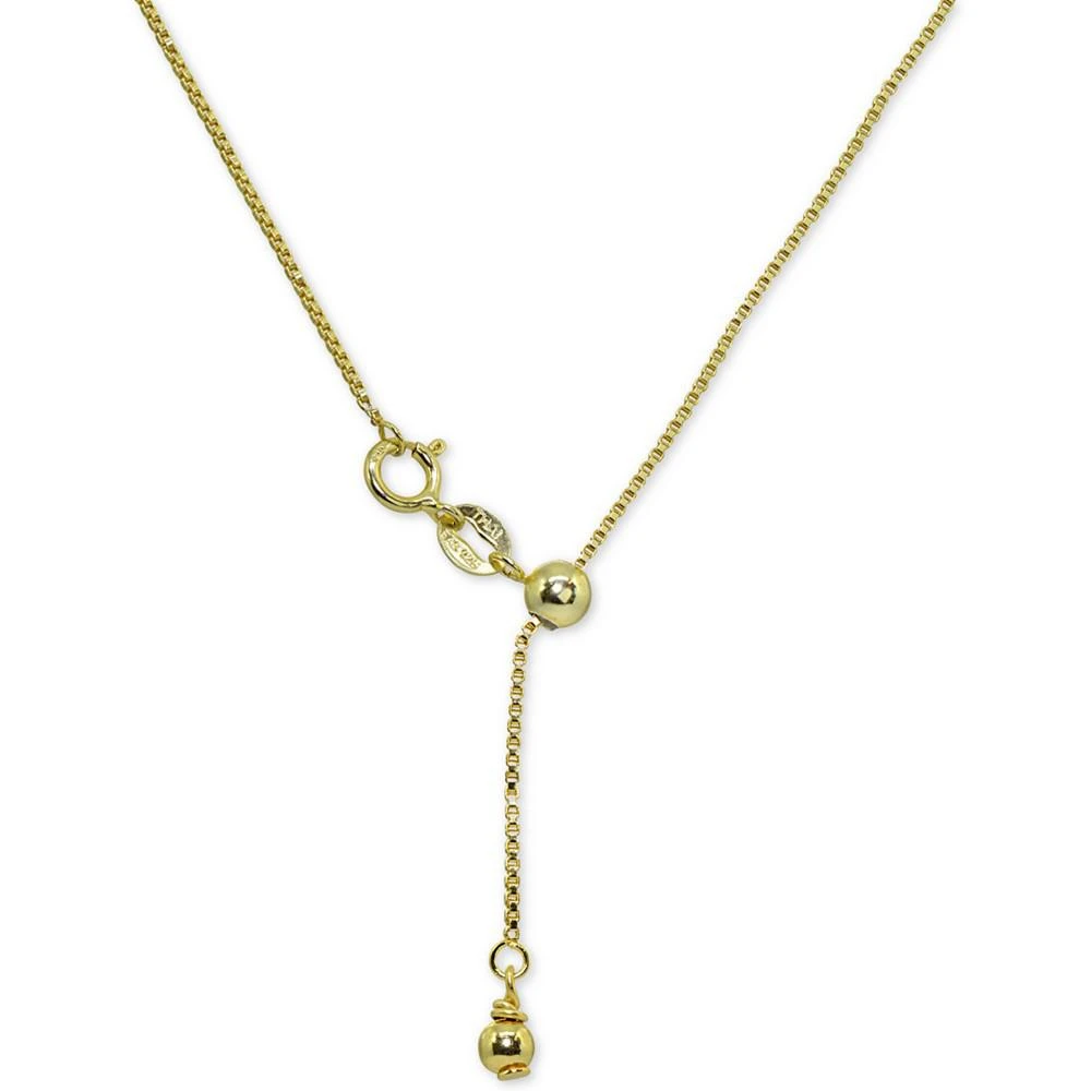 商品Giani Bernini|Adjustable 16"- 22" Box Link Chain Necklace in 18k Gold-Plated Sterling Silver, Created for Macy's (Also in Sterling Silver),价格¥357,第3张图片详细描述