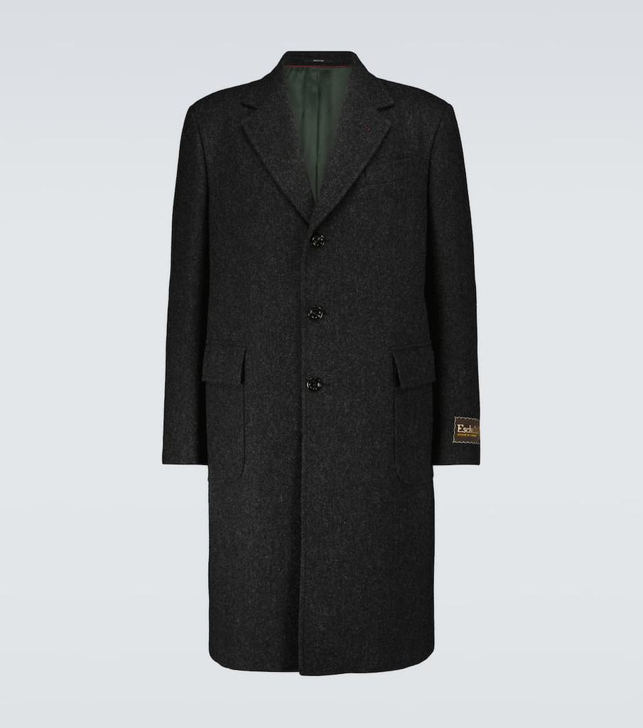 Single-breasted wool coat商品第1张图片规格展示