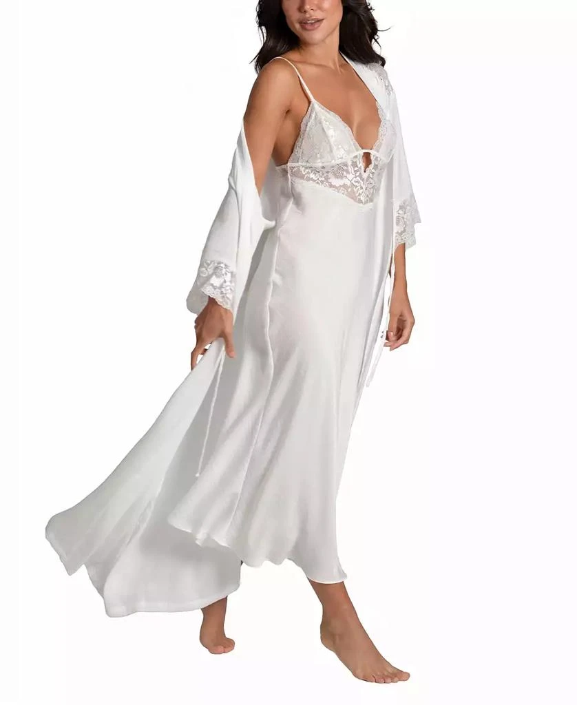 商品Linea Donatella|Women's Luxe Satin Bridal Lingerie Long Gown,价格¥189,第5张图片详细描述