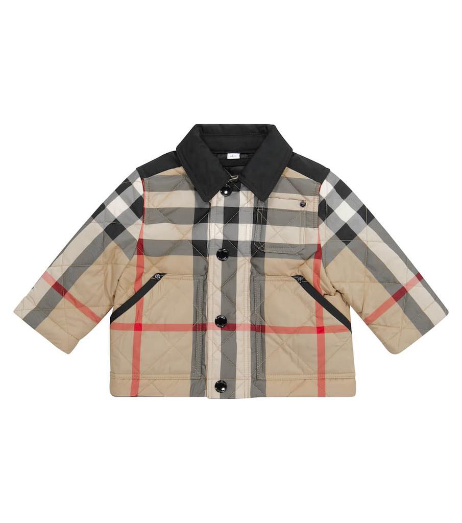 商品Burberry|Baby Archive Check quilted jacket,价格¥2652,第1张图片
