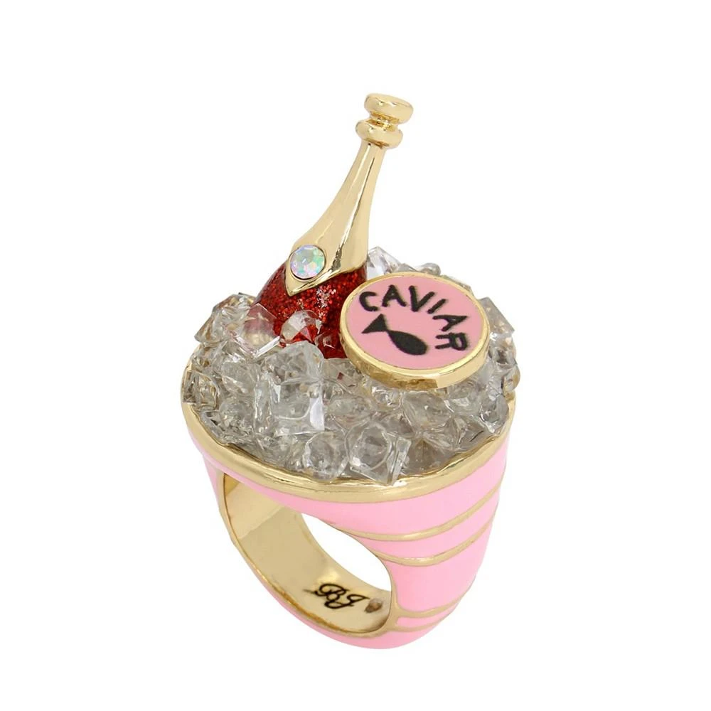 商品Betsey Johnson|Faux Stone Champagne Cocktail Ring,价格¥434,第2张图片详细描述