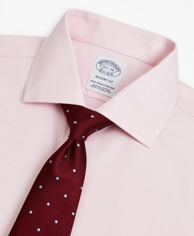 商品Brooks Brothers|Stretch Regent Regular-Fit  Dress Shirt, Non-Iron Twill English Collar,价格¥578,第2张图片详细描述