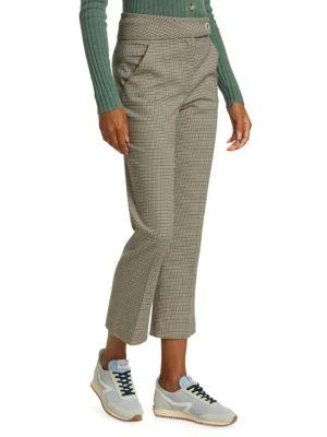 商品VERONICA BEARD|Chilham Mini-Check Pants,价格¥946,第3张图片详细描述