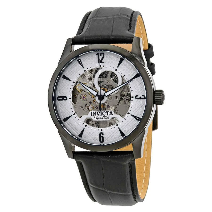 商品Invicta|Invicta Objet D Art Automatic Silver Skeleton Dial Mens Watch 22639,价格¥531,第1张图片