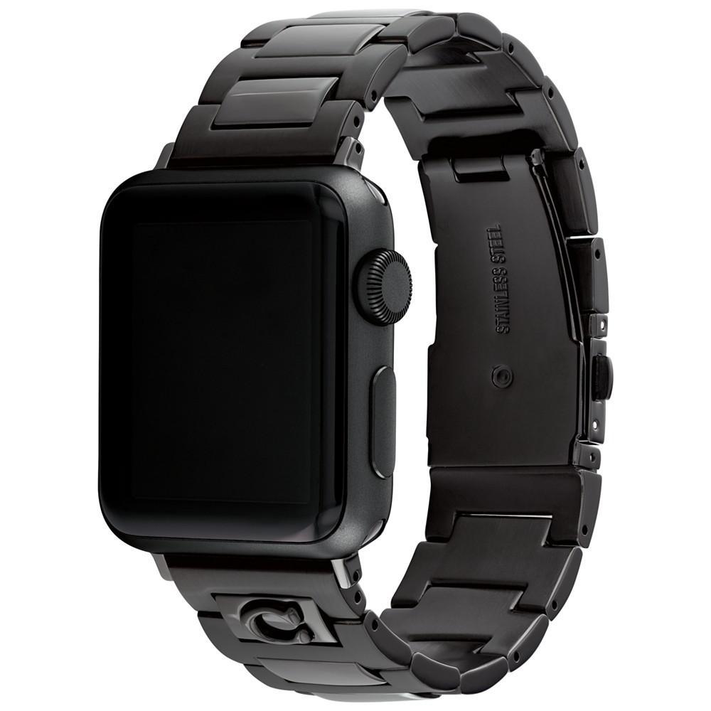 商品Coach|Black Stainless Steel Apple Bracelet, 38, 40, 41mm,价格¥1048,第5张图片详细描述