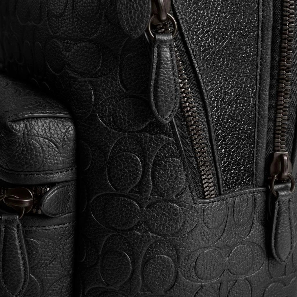 商品Coach|Coach Charter Signature Debossed Pebble Leather Backpack,价格¥6120,第5张图片详细描述