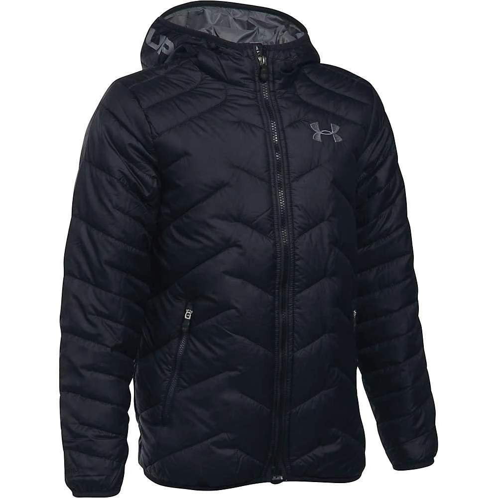 商品Under Armour|Under Armour Boys' UA ColdGear Reactor Hooded Jacket,价格¥830,第3张图片详细描述