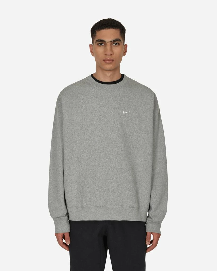 商品NIKE|Solo Swoosh Crewneck Sweatshirt Grey,价格¥629,第1张图片