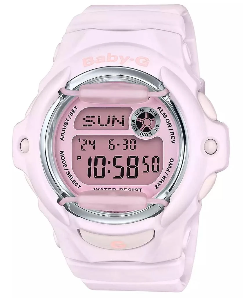 商品G-Shock|Women's Digital Pink Resin Strap Watch 42.6mm,价格¥666,第1张图片