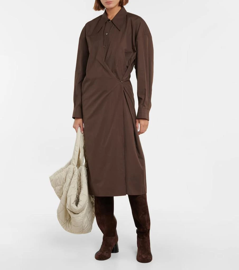 商品Lemaire|Asymmetric poplin shirt dress,价格¥2703,第2张图片详细描述