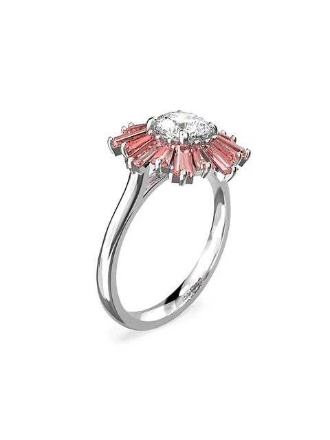 商品Swarovski|Sunshine Rhodium-Plated &amp; Crystal Ring,价格¥930,第2张图片详细描述