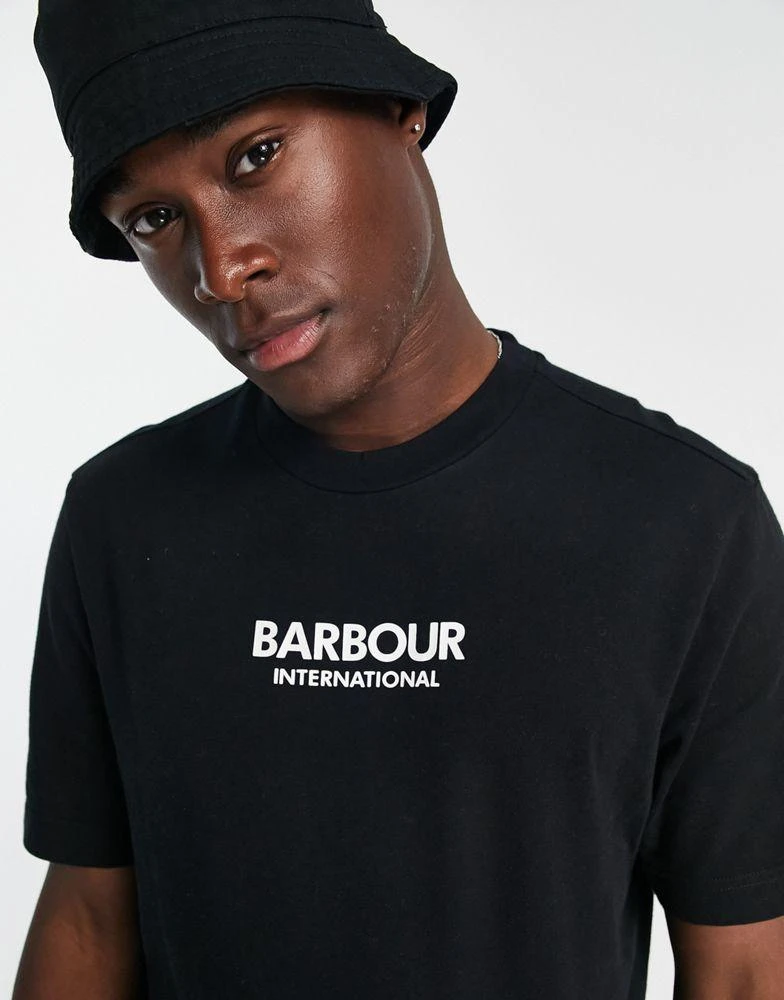 商品Barbour|Barbour International Formula logo t-shirt in black,价格¥315,第4张图片详细描述