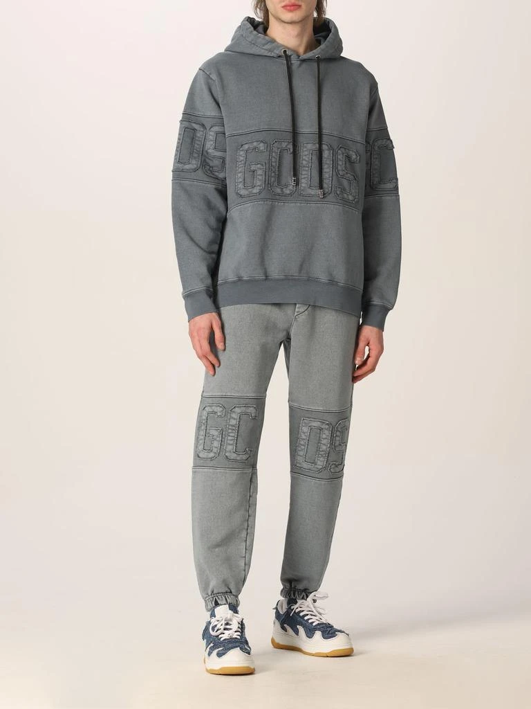 商品GCDS|Gcds overdyed cotton sweatshirt with logo,价格¥2671,第2张图片详细描述