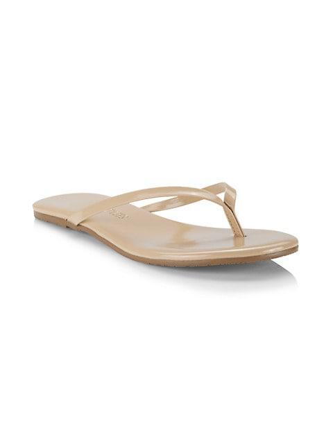 商品Tkees|Foundations Gloss Patent Leather Flip Flops,价格¥394,第4张图片详细描述