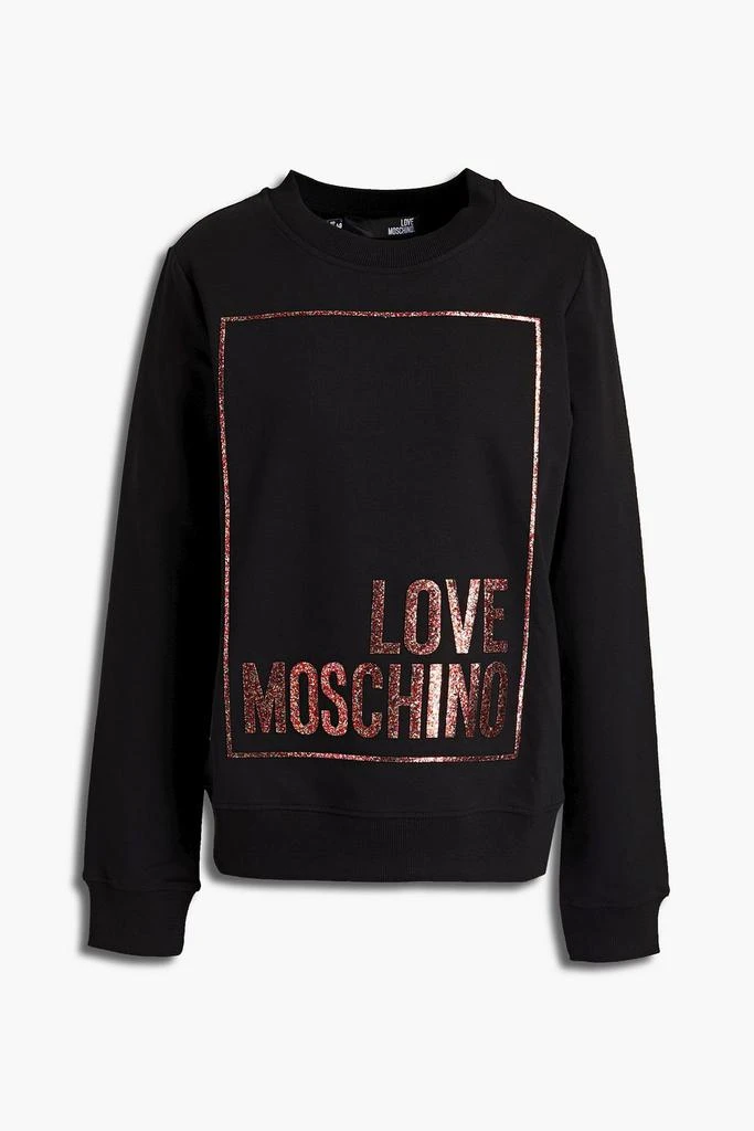 商品Moschino|Glittered French terry sweatshirt,价格¥571,第3张图片详细描述