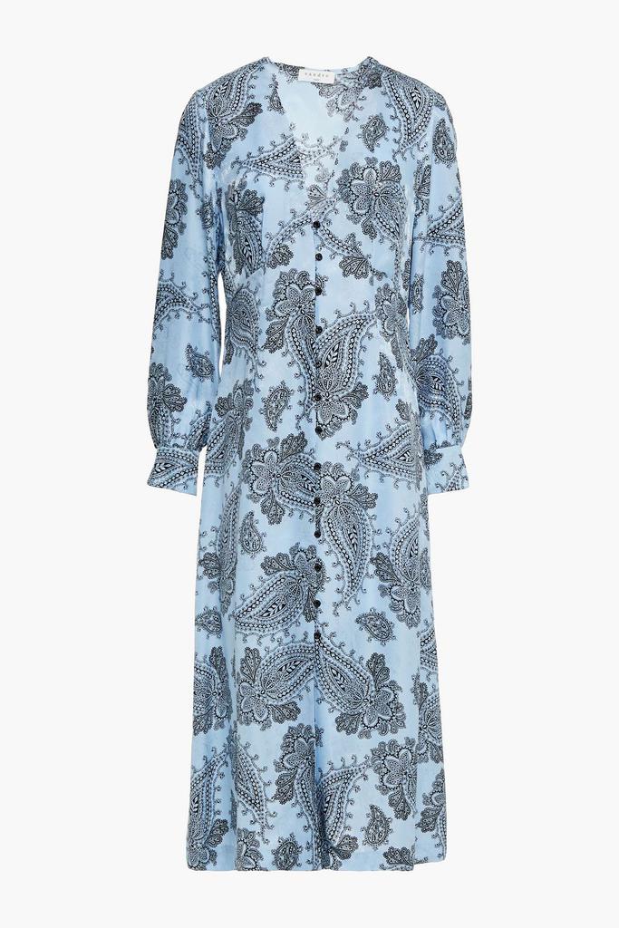 Beane printed satin-jacquard midi dress商品第1张图片规格展示