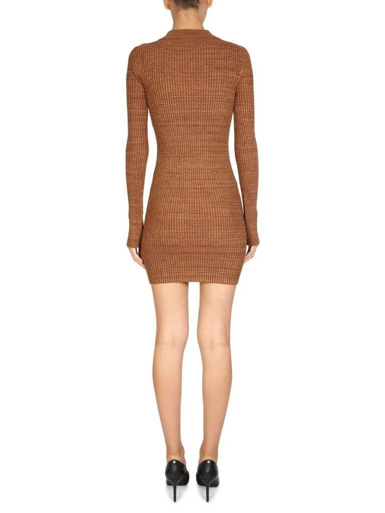 商品Helmut Lang|Helmut Lang Marl Knitted Mini Polo Dress,价格¥1216,第2张图片详细描述