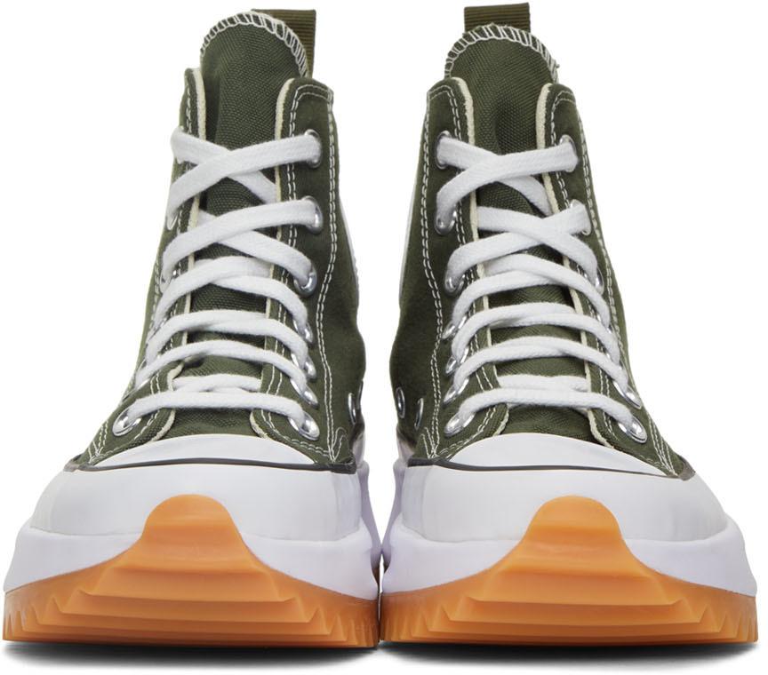 绿色 Run Star Hike 高帮运动鞋商品第2张图片规格展示