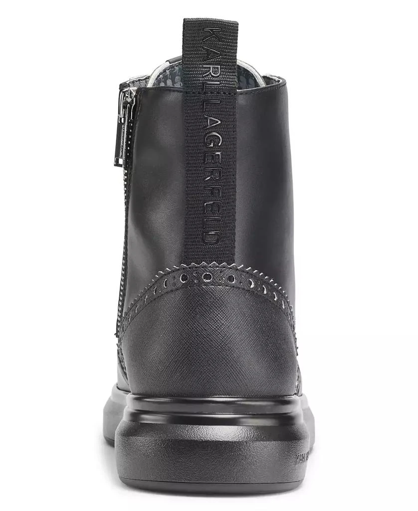 商品Karl Lagerfeld Paris|Karl Lagerfeld Men's Side Zip Wingtip Boot,价格¥1929,第3张图片详细描述