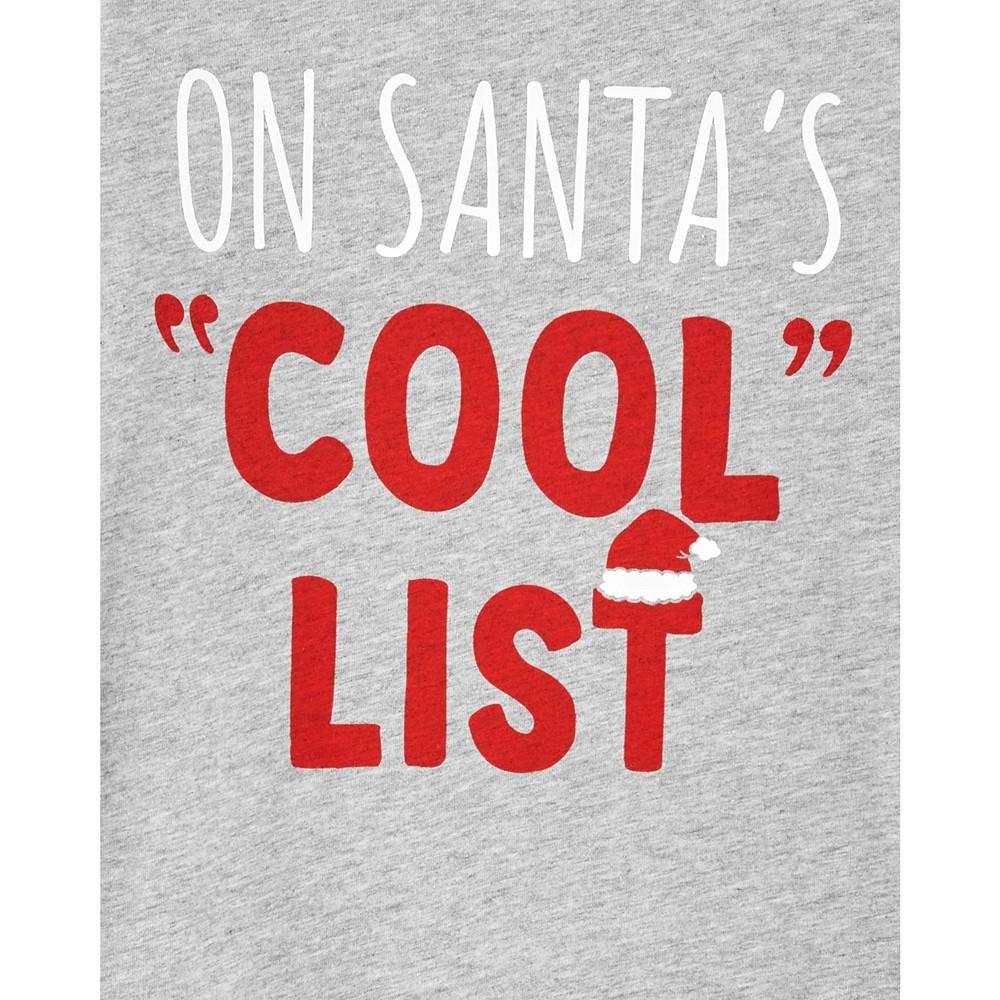 Big Boys Santa's Cool List Jersey T-shirt商品第2张图片规格展示