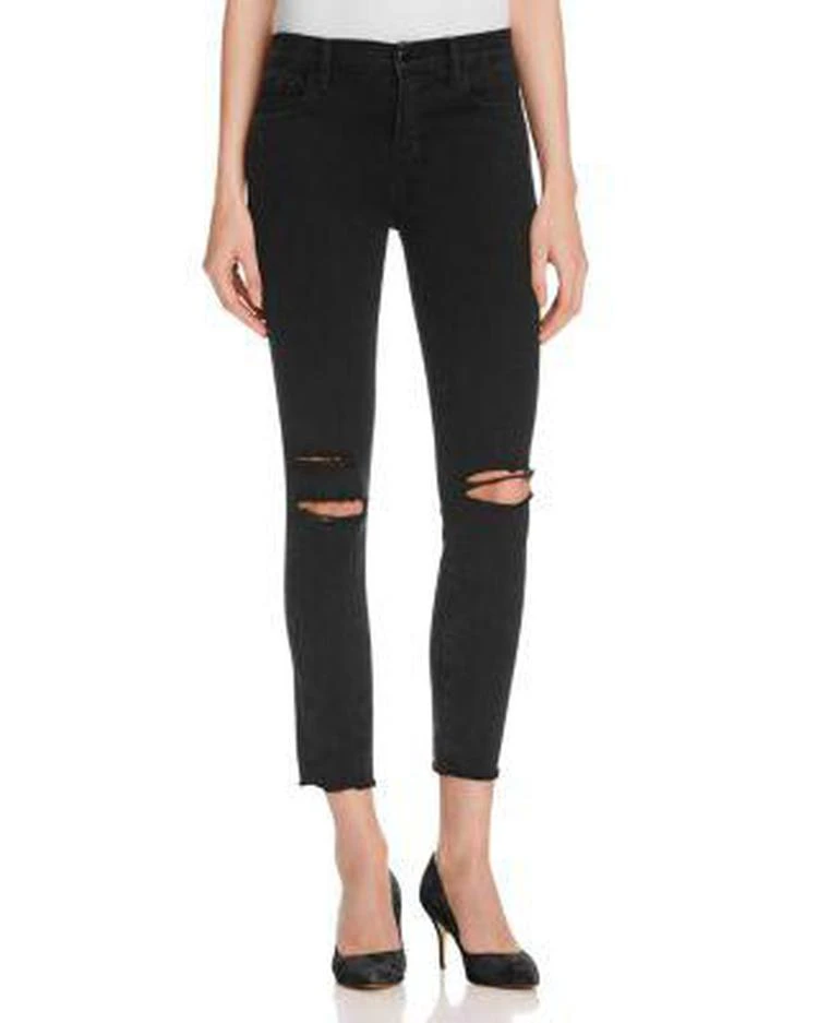 商品J Brand|Low Rise Skinny Jeans in Black Mercy - 100% Exclusive,价格¥429,第1张图片