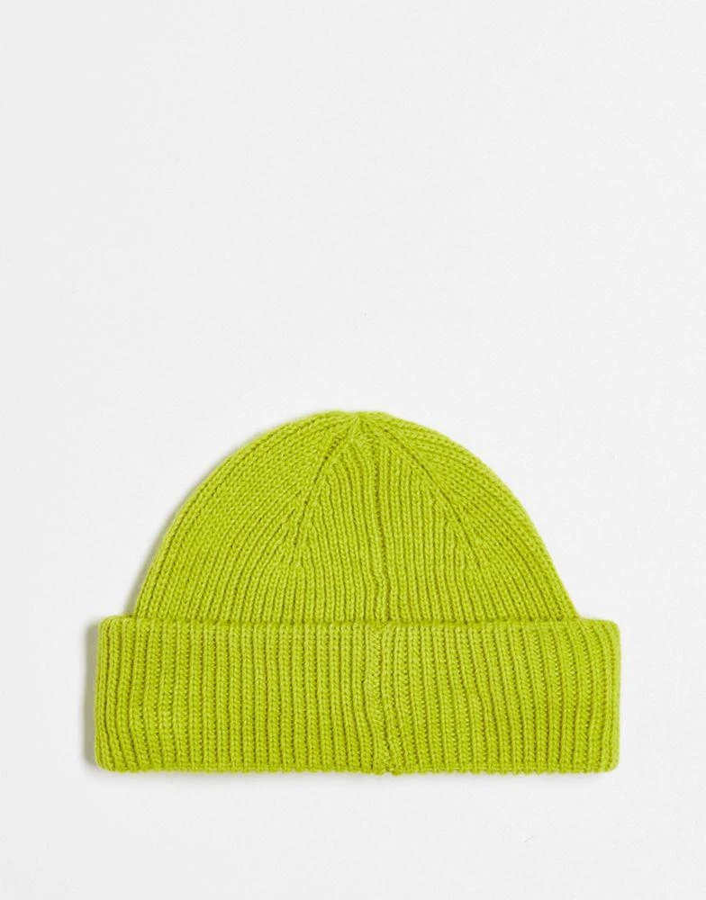 商品COLLUSION|COLLUSION Unisex fisherman beanie in lime green,价格¥49,第2张图片详细描述