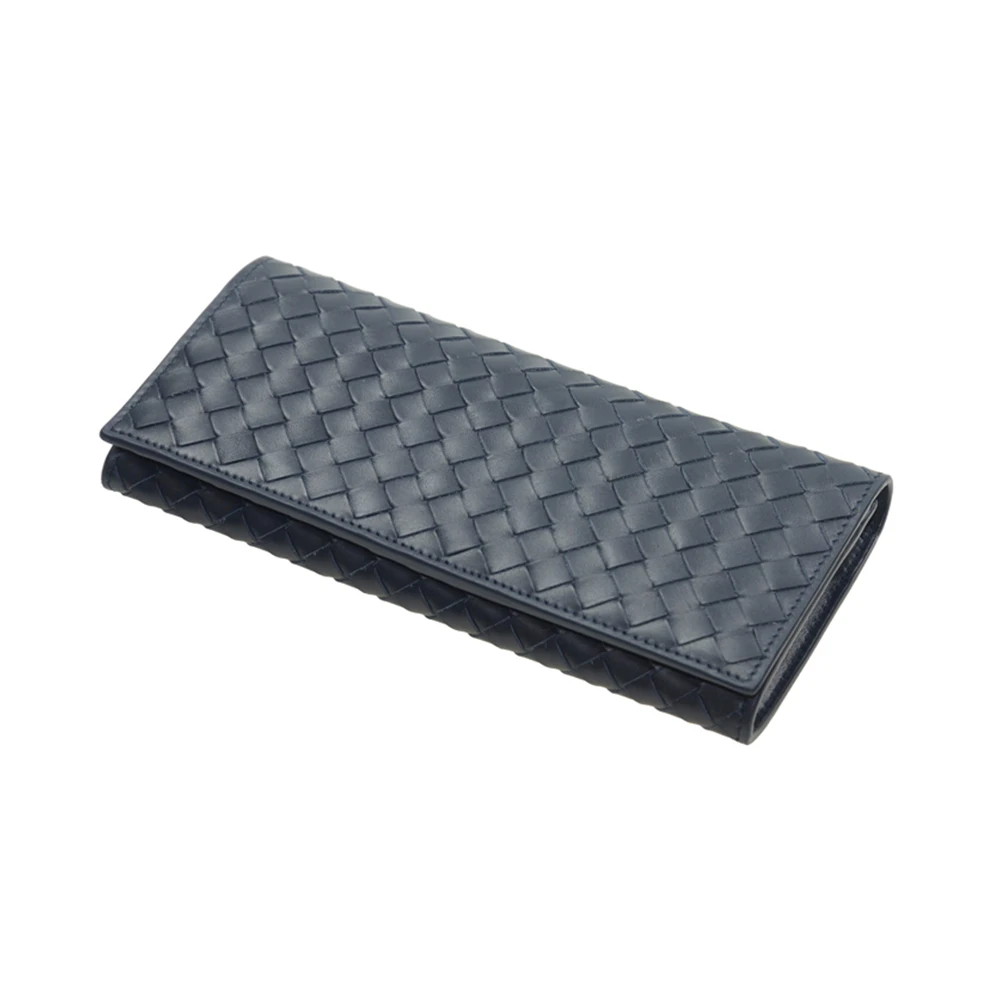 Bottega Veneta 葆蝶家 中性藏蓝色牛皮简约休闲长款钱包 120697-V4651-4013 商品