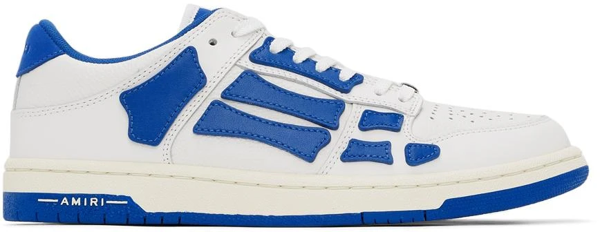 商品AMIRI|White & Blue Skel Top Low Sneakers,价格¥3905,第1张图片