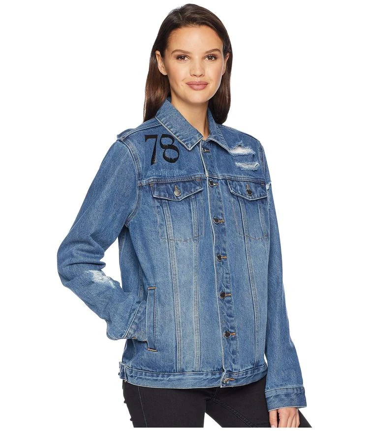 商品Juicy Couture|Denim Hollywood Discharged Jacket,价格¥334,第4张图片详细描述