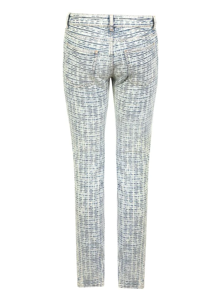 商品Givenchy|GIVENCHY SKINNY JEANS IN BLEACHED DENIM WITH 4G MOTIF BY GIVENCHY. ORIGINAL AND EXCLUSIVE.,价格¥8168,第2张图片详细描述