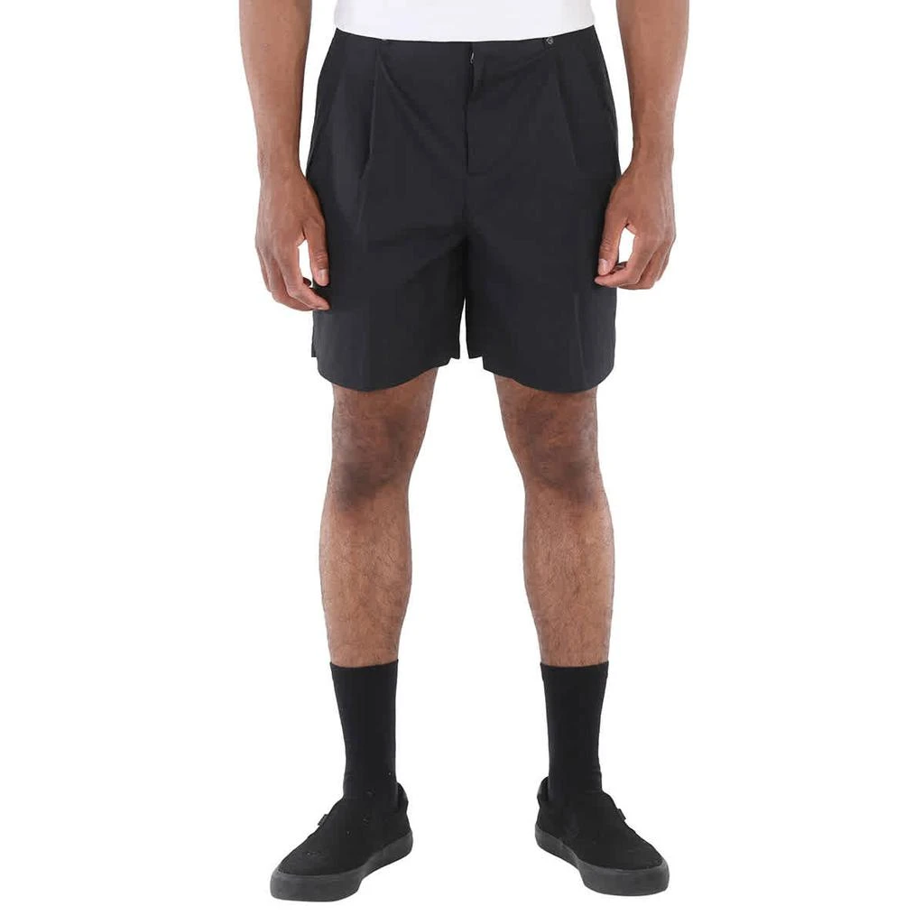 商品Burberry|男士 黑色科技棉精裁短裤,价格¥1700,第1张图片