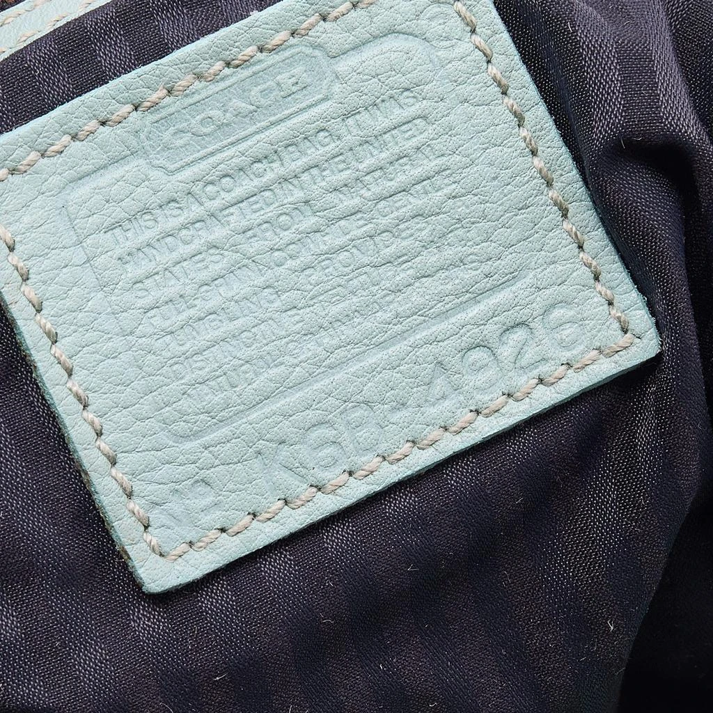 Coach Blue Pebbled Leather Drawstring Bucket Bag 商品