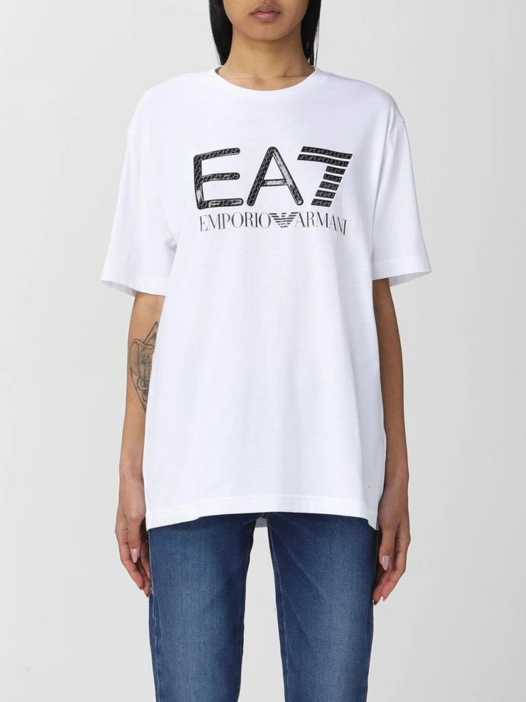 商品EA7|Ea7 cotton T-shirt with logo,价格¥436,第1张图片