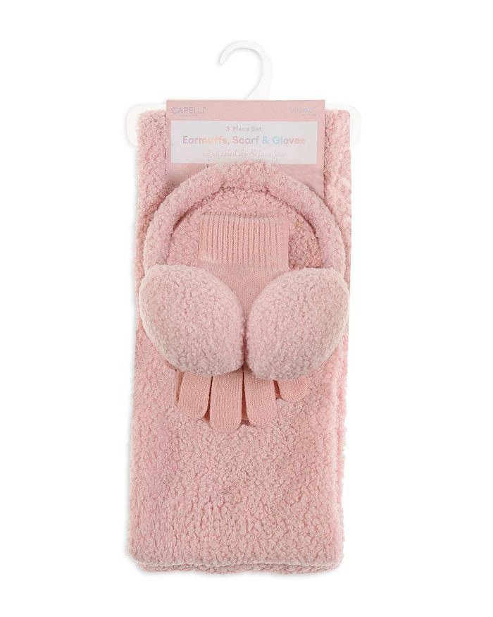 商品Capelli|Girls' Sherpa Earmuffs, Scarf & Gloves Set - Big Kid,价格¥179,第2张图片详细描述