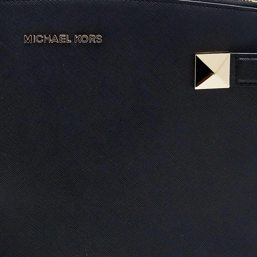 商品[二手商品] Michael Kors|MICHAEL Michael Kors Black Leather Medium Karla East West Tote,价格¥1069,第5张图片详细描述