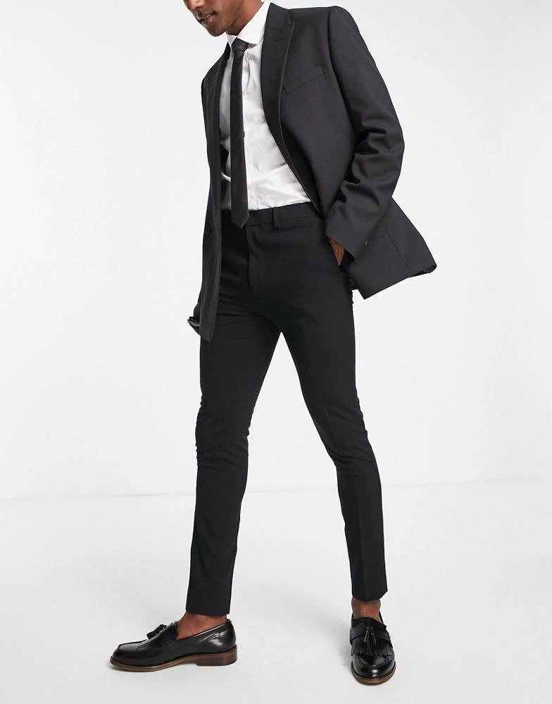 商品ASOS|ASOS DESIGN super skinny smart trouser multipack in black,价格¥207,第4张图片详细描述