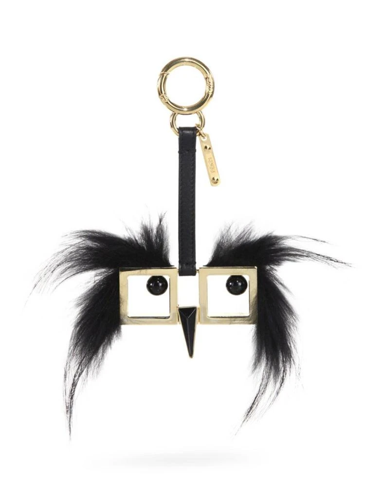 商品Fendi|Hypnoteyes Fur & Metallic Leather Key Charm,价格¥3372,第1张图片