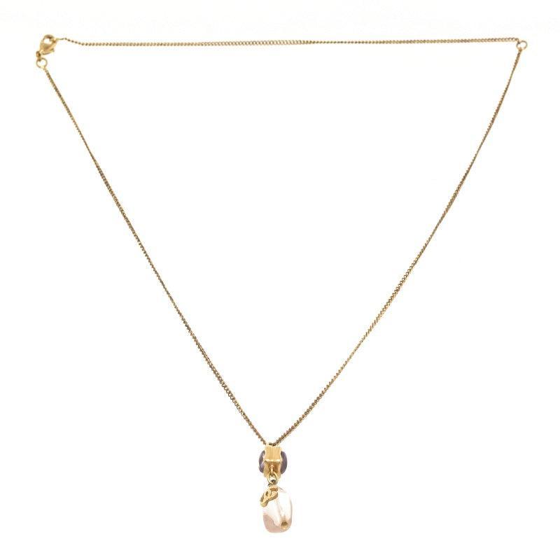 商品[二手商品] Chanel|Chanel Gold Gem Long Necklace,价格¥7120,第1张图片