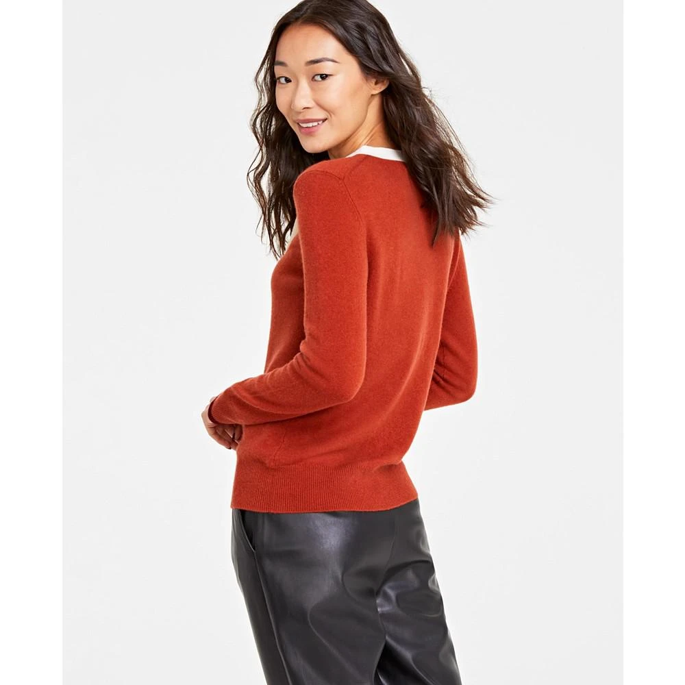 商品Charter Club|Women's Bow Detail 100% Cashmere Sweater, Created for Macy's,价格¥533,第2张图片详细描述