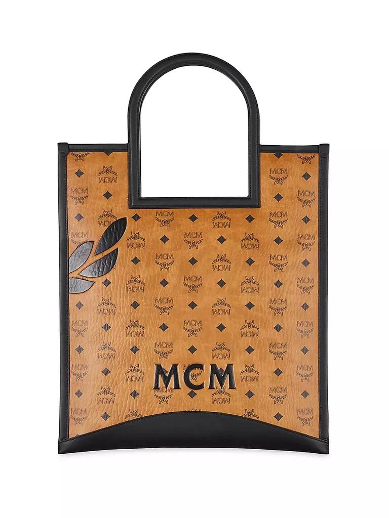 商品MCM|Mega Laurel Embossed Visetos Tote Bag,价格¥7270,第2张图片详细描述
