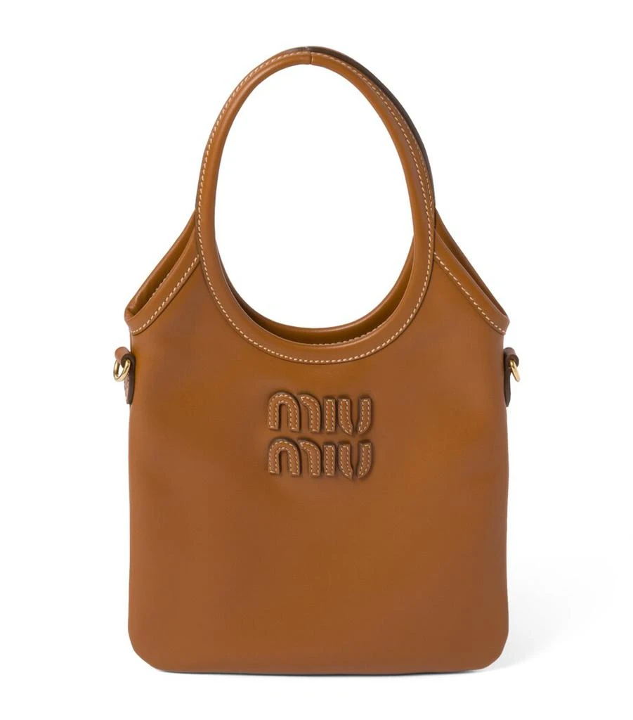 商品Miu Miu|Leather Ivy Top-Handle Bag,价格¥14222,第1张图片